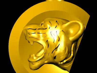 Tiger Pendant 3D print model