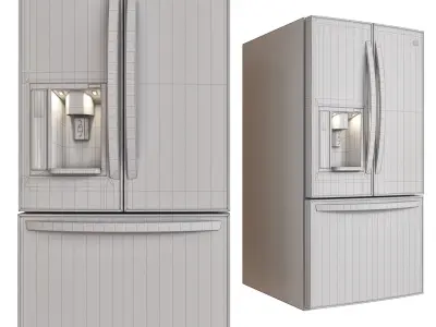 LG refrigerator  Low-poly 3D model