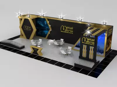 MTL Matris Size 14 m x 6 m  Height 350 cm 3D model