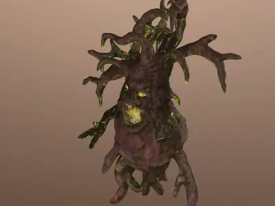 Monster Ugly Tree Low-poly 3D model