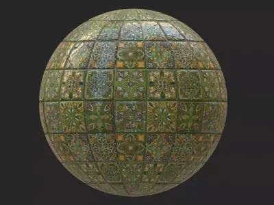 Green Tiles - Texture Texture