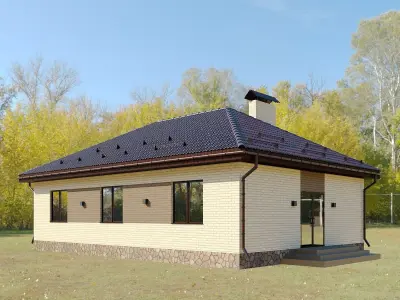 Cottage 3 house with two different views 3D model