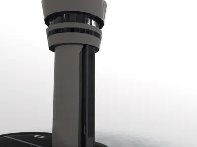 LBSF Control Tower Low-poly 3D model