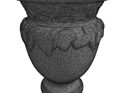 Ornate Classical Decorative Vase Urn Low-poly 3D model