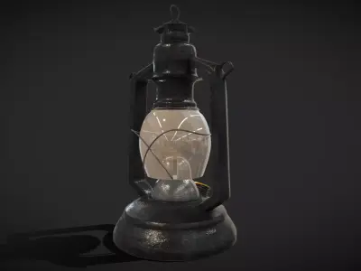 Lantern 1950s 3D model