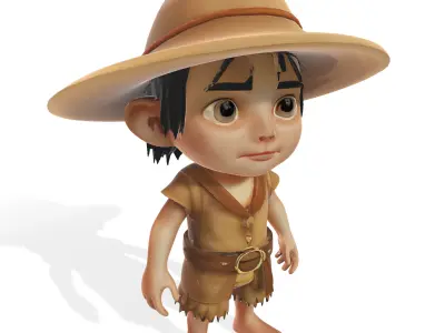 Adventure Scout Chibi Character Free 3D print model