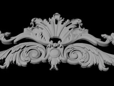 dekor ornate gold ornament 3D model purchase