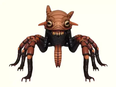 Alien Centipede 3D print model