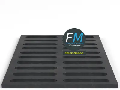 Sewer grate 2 3D model