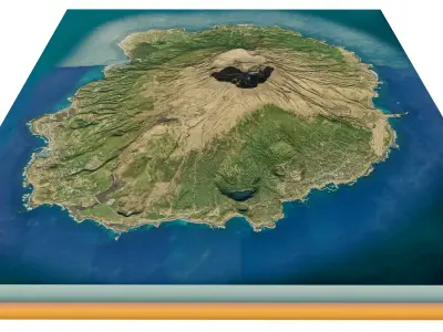 Miyake Island 3d model terrain 3D model