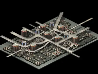 Future World - Residential Area 10 3D model