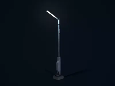 Sci Fi Street Light 1 Low-poly 3D model