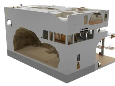 Jabbas Palace Complete set with hangar 1-18 scale Kenner Hasbro 3D Model Pack