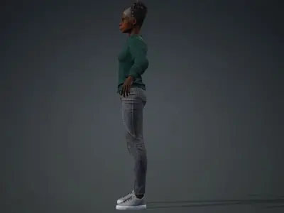 MAYA FEMALE CAHRACTER 3D model 3D model