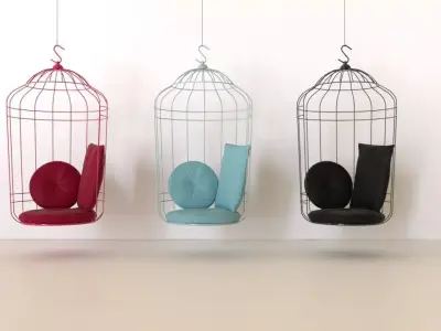 Hanging Cageling Chair by Ontwerpduo Free 3D model