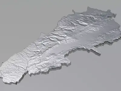 Lebanon Terrain Country 3D model