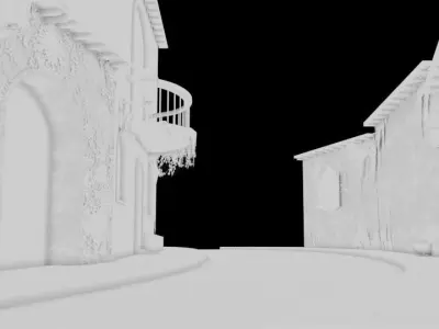 MEDIAVAL  ARCHITECTURE Low-poly 3D model