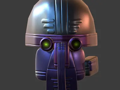 Gas mask helmet 3d model scifi Low-poly  Low-poly 3D model 273