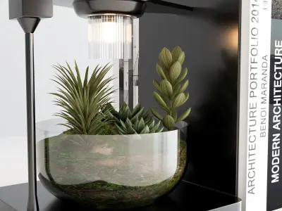 PLANTS IN DIGITAL VASE NO6 A 3D model