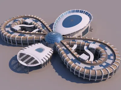 0099 - Organic Building 3D model
