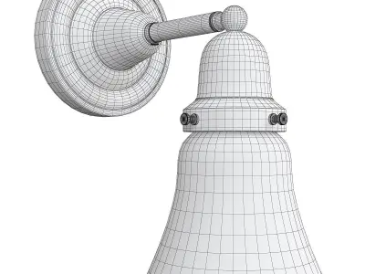 ROSE CITY FITTER SINGLE SCONCE Low-poly 3D model