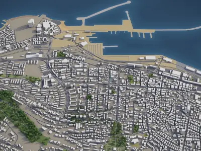 Haifa  Low-poly 3D model