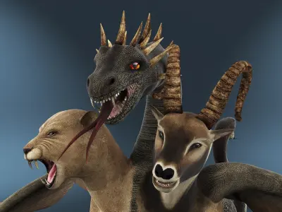  Mythical Chimera Creature 
