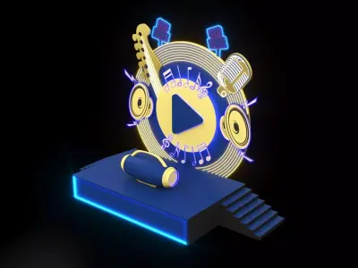 Music Stage 3D model