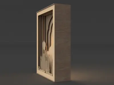 Ramadan lantern frame 3D model