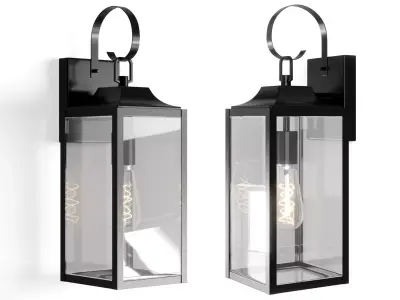 RITZ Modern Style Outdoor Exterior Wall Light 3D model