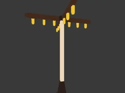 Light Post Free low-poly 3D model purchase