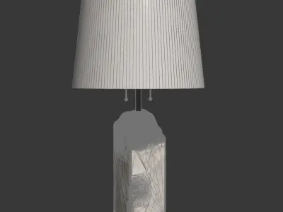 Raw Alabaster Lamp 3D model