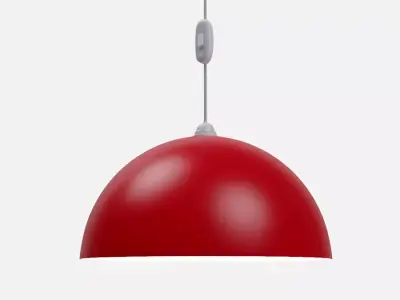 Hanging lamp  Low-poly 3D model