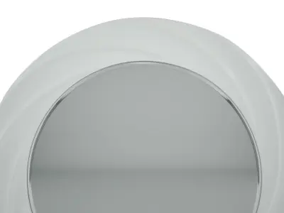 LUSTRO w okragtej biatej ramie 3D model