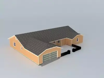 Modern House Free 3D model 4