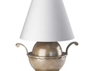 1stDIBS Swedish Modern Brass filigree Side Lamp 3D model