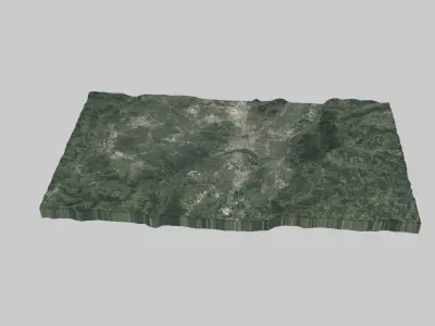 Louisville City Low-poly 3D model