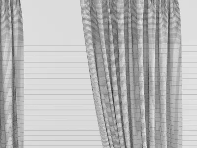 Curtain curtains 3D model