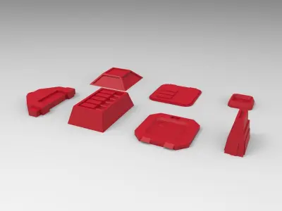 scifi kitbash project 2 3D print model