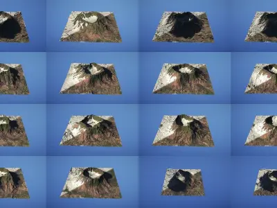 50 Landscape Environment Volcano Snow Mega-Pack 02 