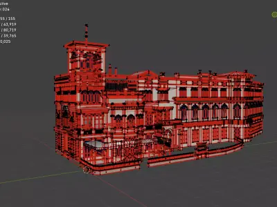 Kertsch Villa Facade - Historic Landmark from Brasov 3D model