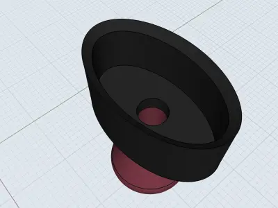 OvalLamp table lamp with shade 3D print model