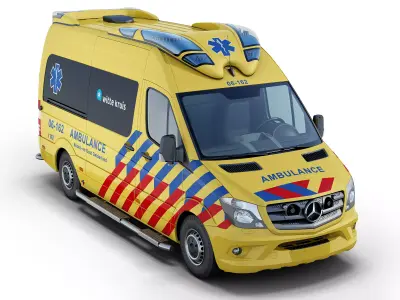 Mercedes-Benz Sprinter Dutch Ambulance 3D model