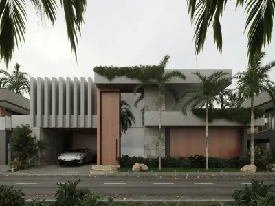 Exterior Villa 3D model shop