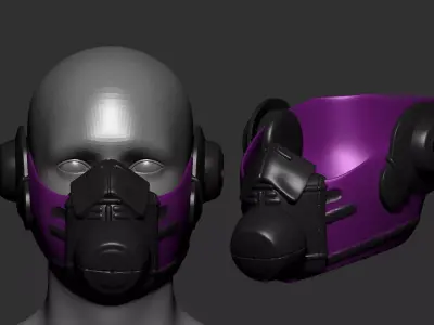 helmet high poly sculpt 3d printable  3D model 151