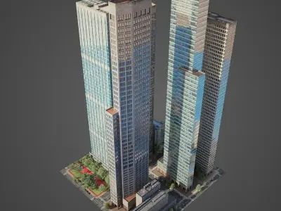 City District H1-H7 3D model