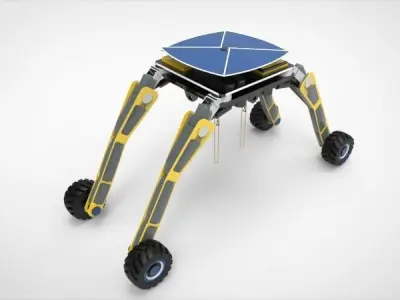 Spaceship Crane Robotic 3D model