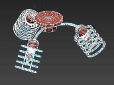 vitaluce-v4916-1-3pl three light ceiling fixture 3D model