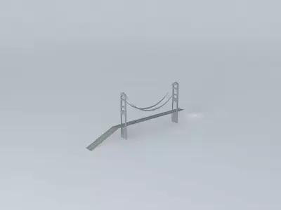 Suspension Bridge Free 3D model