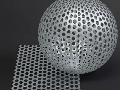 Metal vol10 Perforated 8K Seamless PBR Materials Texture